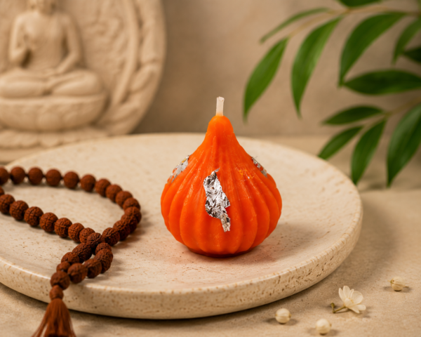 Modak (Orange) Candle